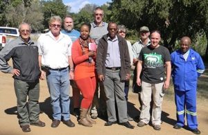 Photo: Christo Meyer, Saal de Jager, Carl Cilliers, Irene Mfelang, Hugh du Preez, Japie Mateif, Karen Addison, Andy Robins, Bennie Pretorius and David Mgwanye